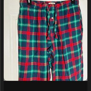 Old Navy Men's Pajama Pants Red Blue Green Plaid Size Large